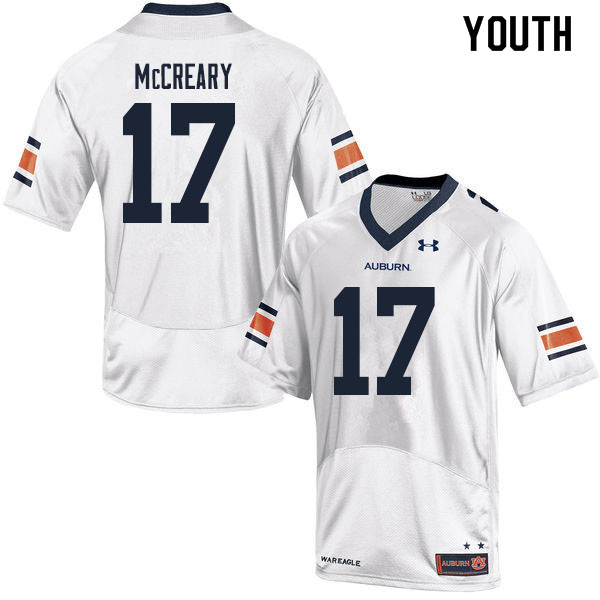 Youth #17 Roger McCreary Auburn Tigers College Football Jerseys Sale-White